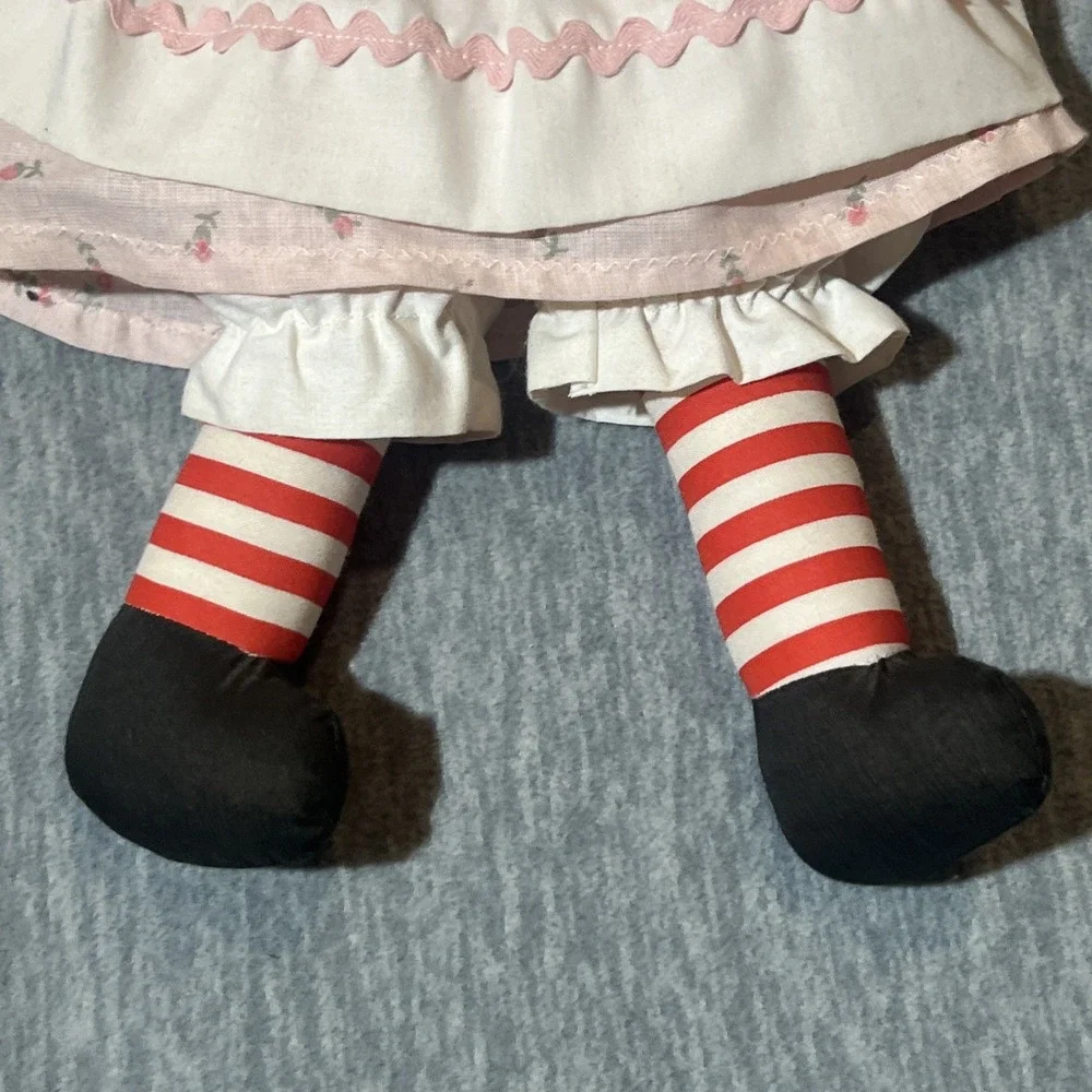 Raggedy Ann and Andy Dolls With Hardcover Book Vintage Stuffed 14.5
